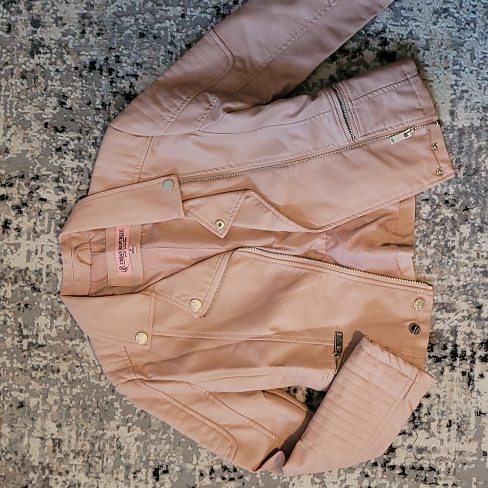Girls faux leather jacket